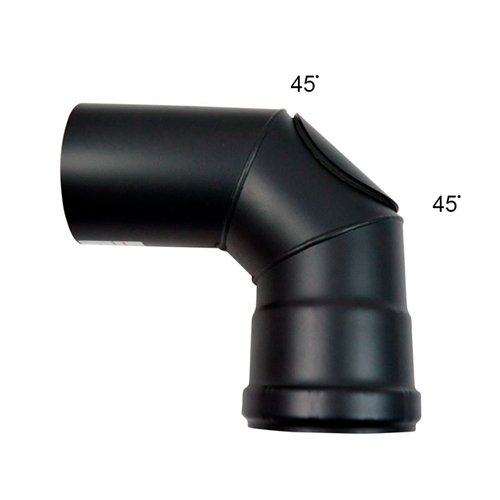 Elbow joint 80 mm for pellet stove